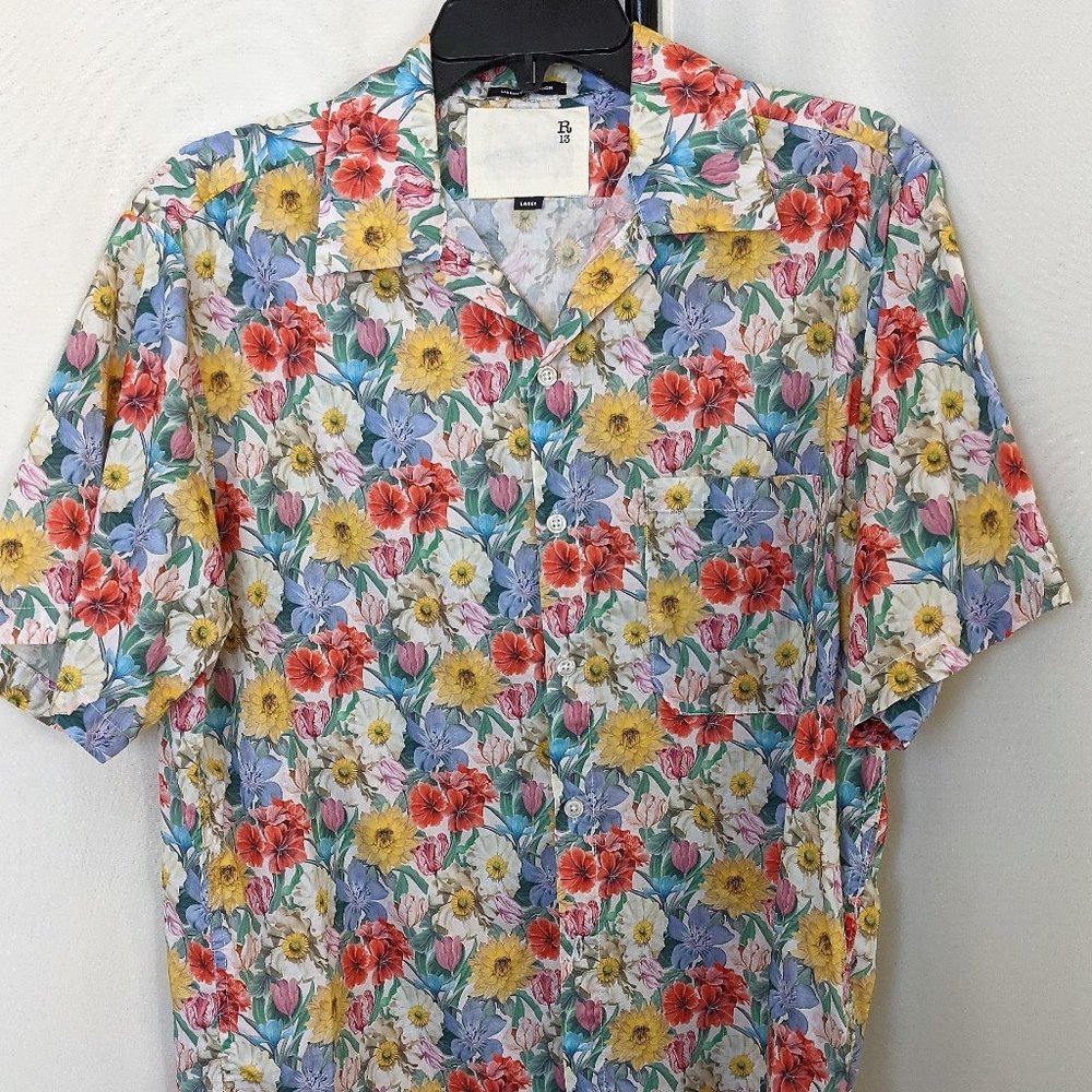 R13 Womens Floral Skater Shirt